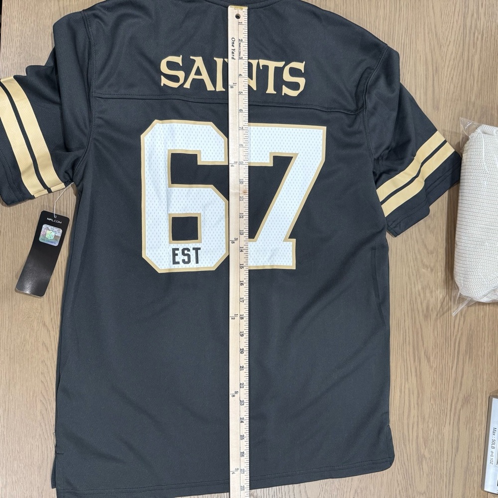 NFL New Orleans Saints Team Apparel Short Sleeve Jersey Shirt Small Football Fan - Picture 13 of 16